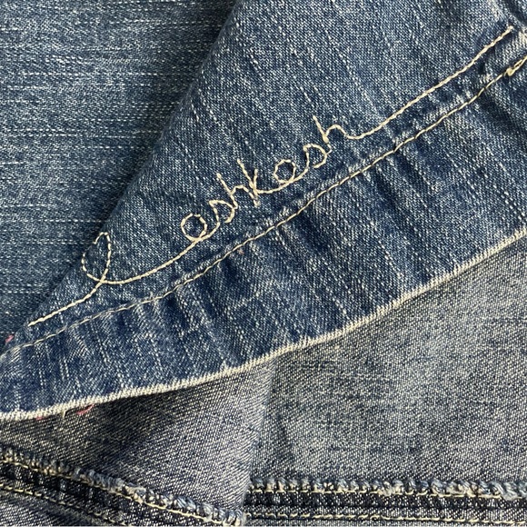 Oshkosh Winter Jean Overalls Girls Dress Bib 24 Months Penguins - Picture 3 of 9